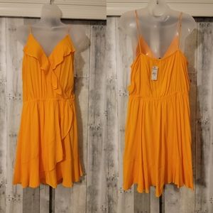 Express Ruffle Surplice Dress